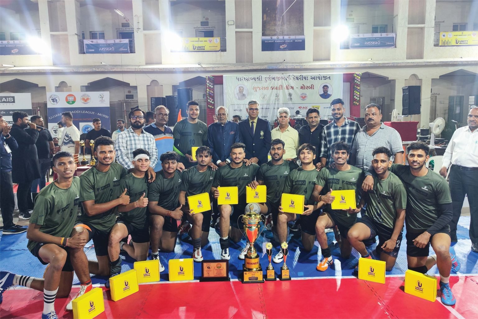 Unity Cement sponsoring the Gujarat Kabbadi League
