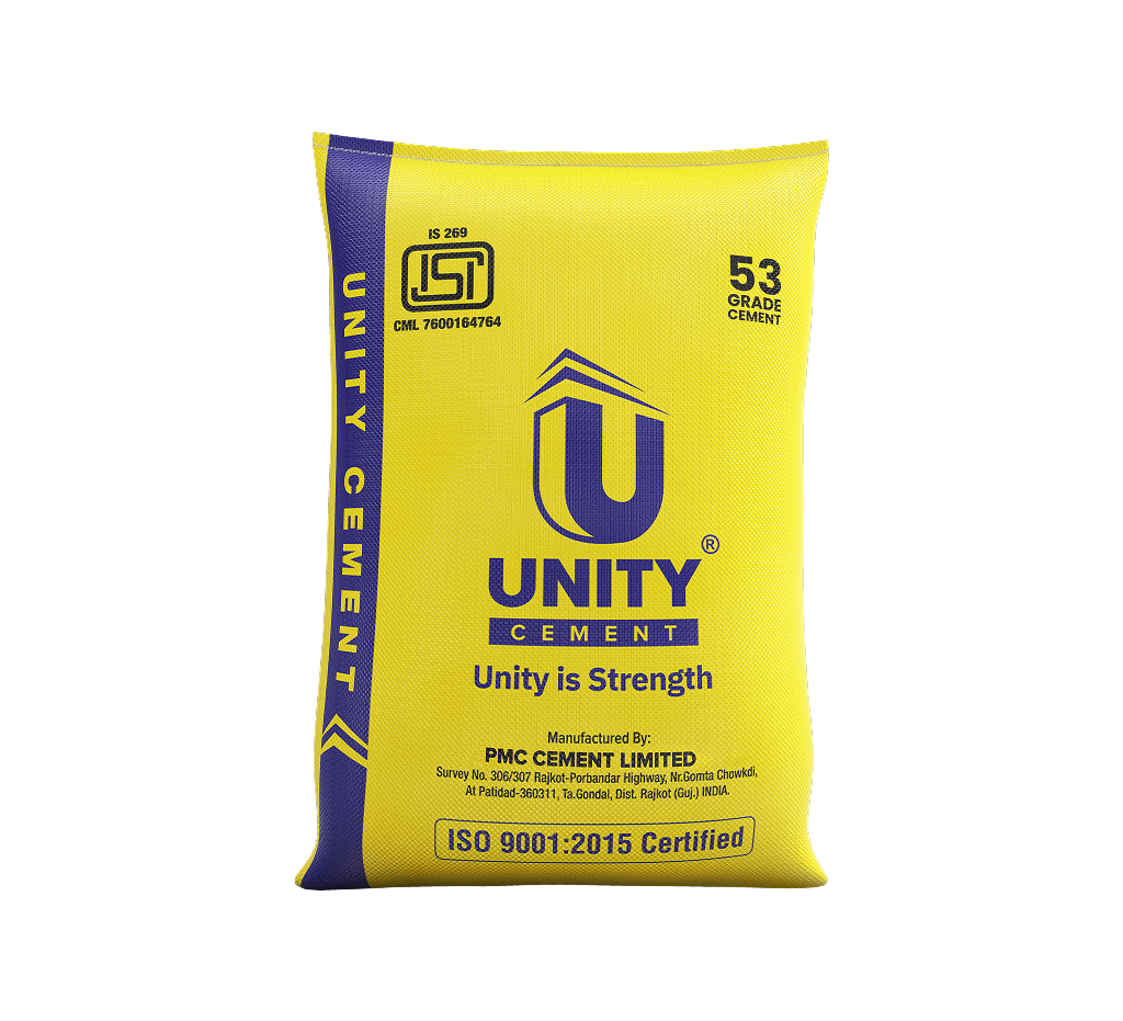 Unity OPC 53 Grade cement bag for high-speed construction